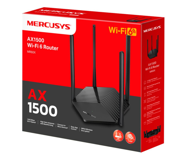 Mercusys MR60X (1500Mb/s a/b/g/n/ac/ax) - 1163795 - zdjęcie 4